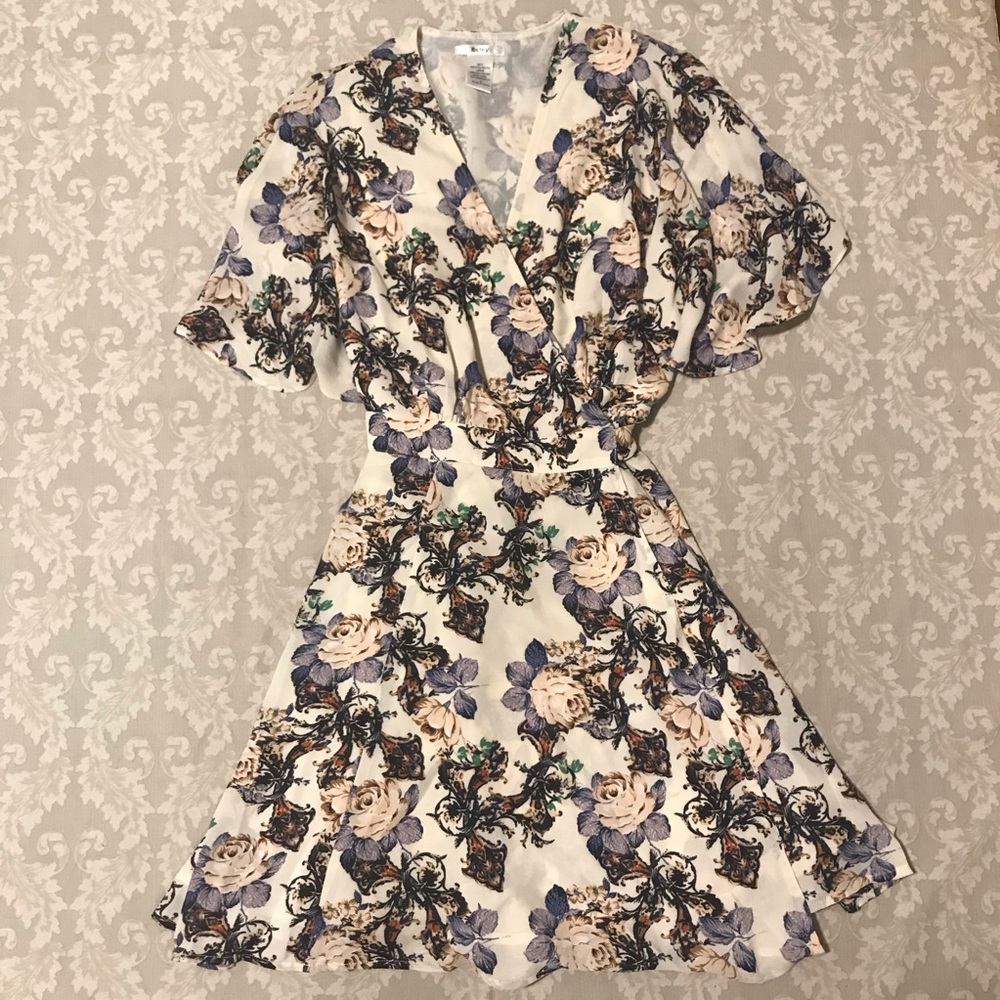 Floral wrap dress